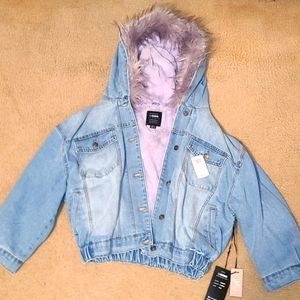 Faux fur lined Jean jacket
